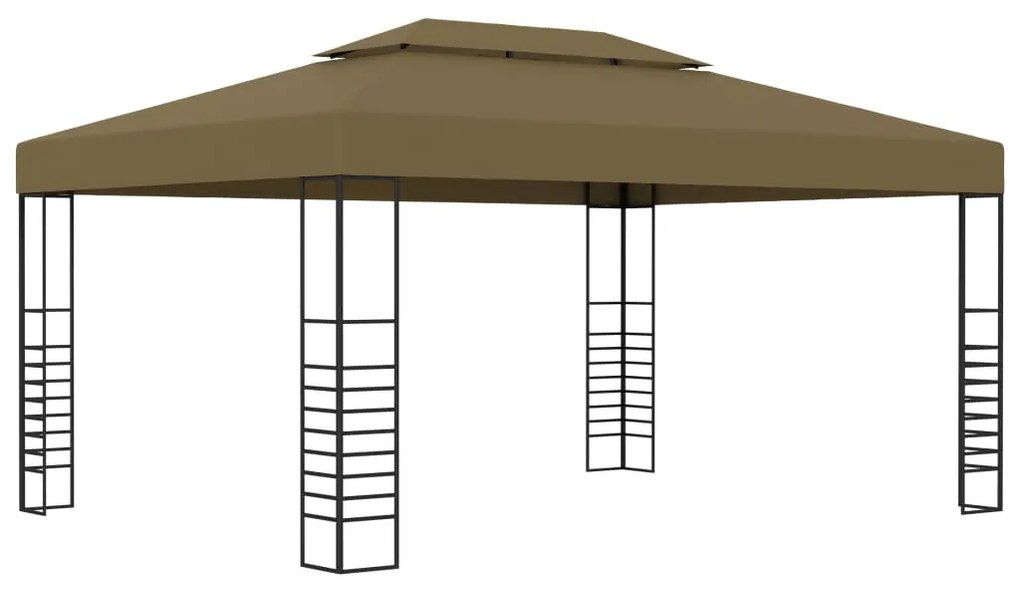 vidaXL Κιόσκι Taupe 3 x 4 μ. 180 γρ/μ²