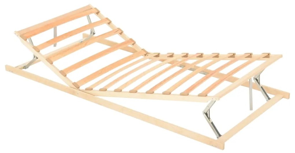 vidaXL Τελάρο Κρεβατιού 13 Σανίδες 120x200εκ Ρυθ. Τμήμα Κεφαλ./Ποδιών