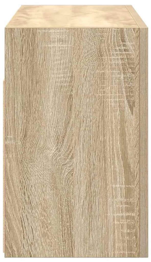 vidaXL Ντουλάπι τοίχου μπάνιου Sonoma Oak 60x25x40 cm Ξύλινη κατασκευή