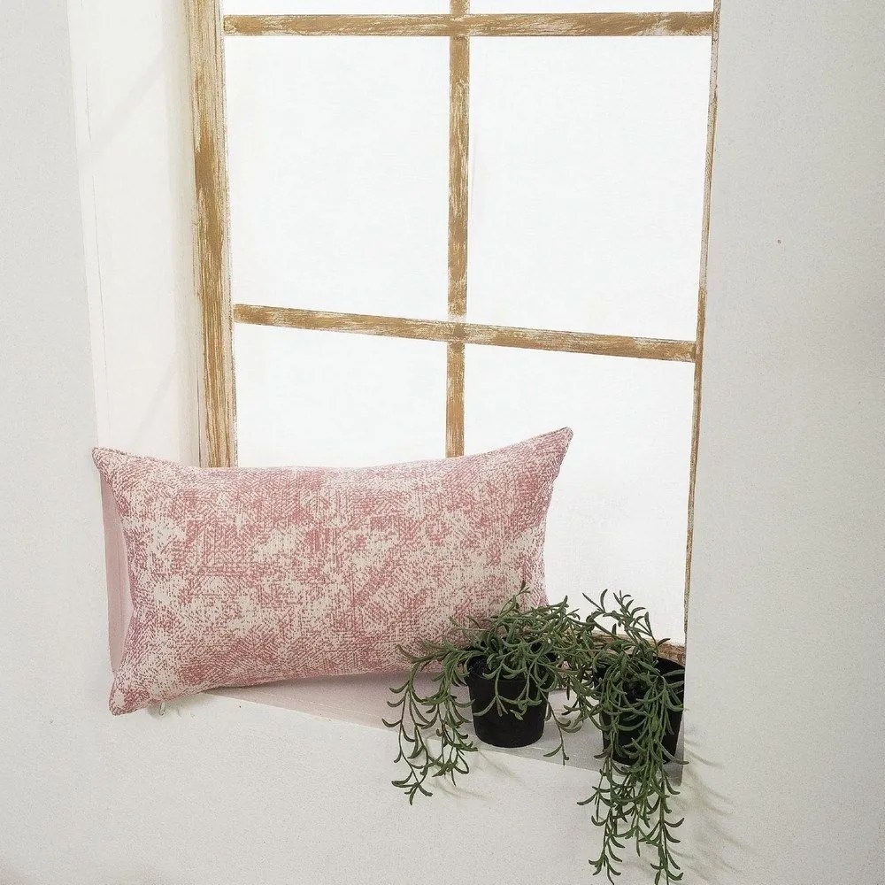 Μαξιλαροθήκη Διακοσμητική Meazza 06 Pink Teoran 30X50 Cotton-Polyester