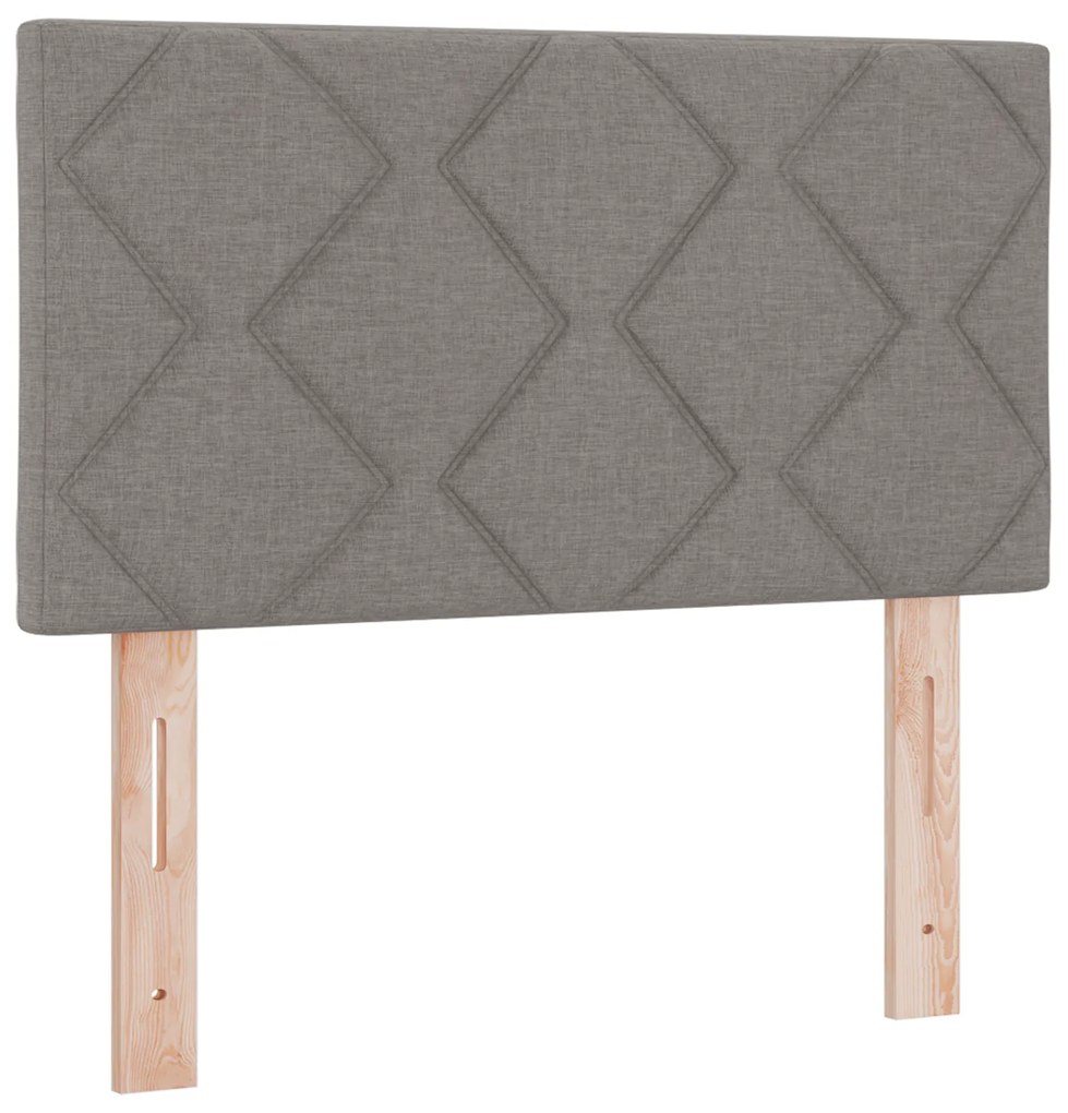 vidaXL Κρεβάτι Box Spring με στρώμα Ταούπ 80x200 εκ Fabric