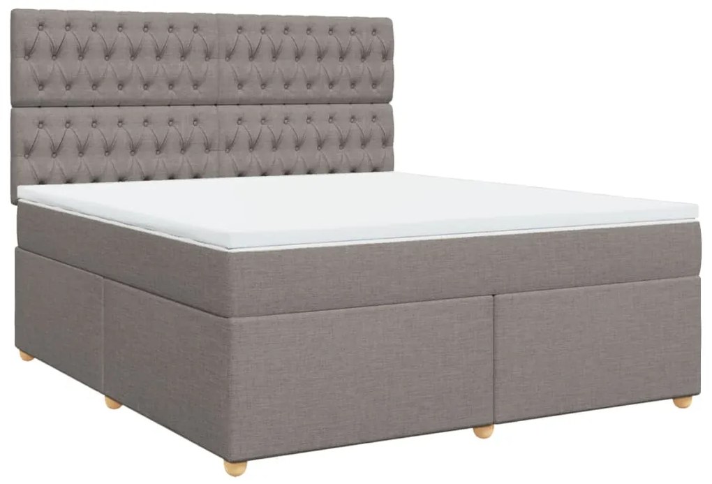 ΚΡΕΒΑΤΙ BOXSPRING ΜΕ ΣΤΡΩΜΑ TAUPE 180X200 ΕΚ. ΥΦΑΣΜΑΤΙΝΟ 3293670