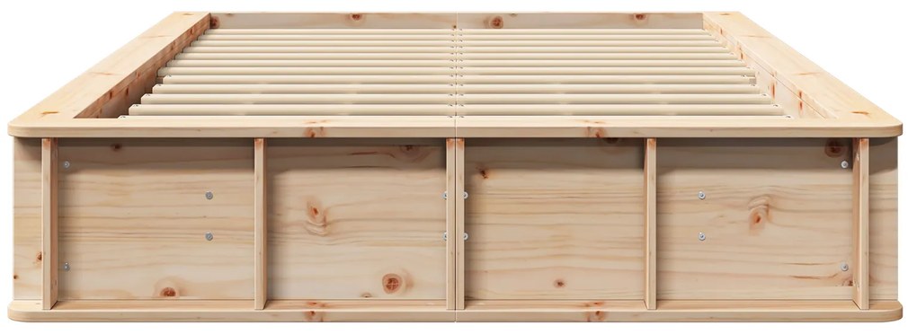 vidaXL Σκελετός Κρεβατιού με αποθήκευση Καφέ 120 x 200 cm ξύλο