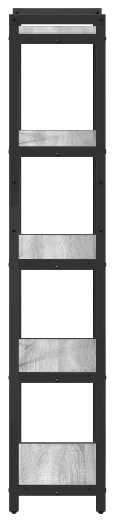 vidaXL Βιβλιοθήκη Γκρι sonoma 40 x 30 x 153 εκ Επεξεργασμένο ξύλο