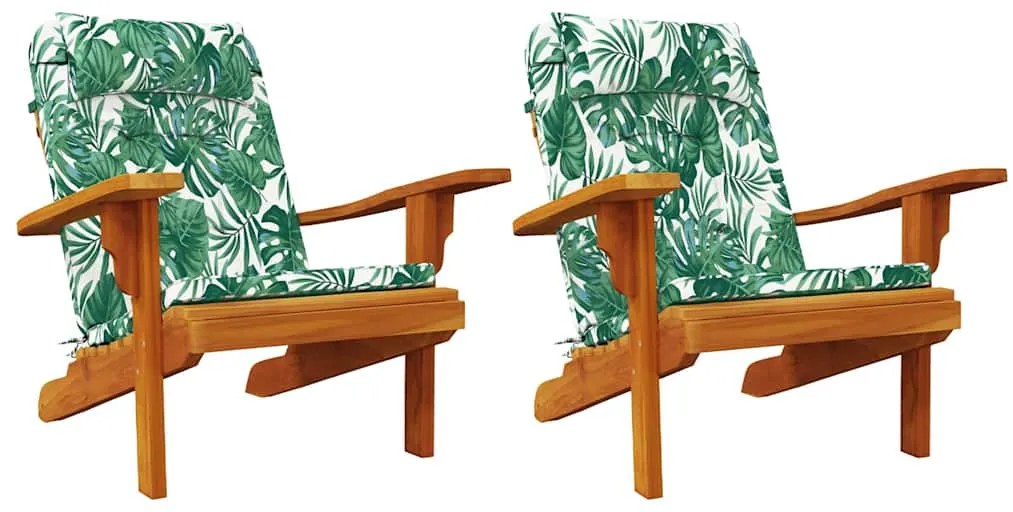 vidaXL Μαξιλάρι Καρέκλας 2 pcs Πράσινο 58 x 77 x 4.5 εκ Ύφασμα Oxford