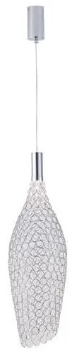 ΦΩΤΙΣΤΙΚΟ ΜΟΝΟΦΩΤΟ ΜΕΤΑΛΛΟ LED 7,6W 3000K 780lm  200x1960mm METAΛΛΟ  ΑΣΗΜΙ ARTE ILLUMINA PERFORATO Eurolamp 144-15060