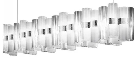 Κρεμαστό Φωτιστικό Οροφής LED 110W Dimmable Μήκος 142cm La Lollo 140 Slamp-LALS3XLWHT01T00NMTEU-Λευκό LALS3XLWHT01T00NMTEU