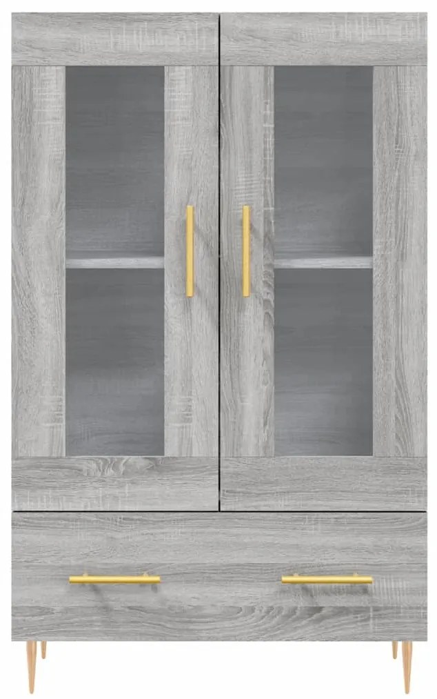 vidaXL Ντουλάπα Γκρι Sonoma 69,5 x 31 x 115 εκ. από Επεξεργασμένο Ξύλο