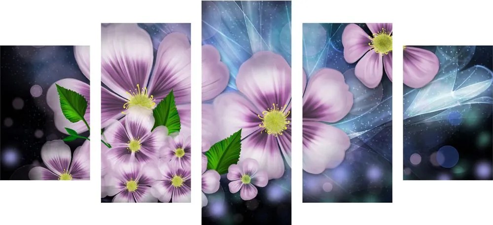 λουλούδια φαντασίας εικόνας 5 μερών