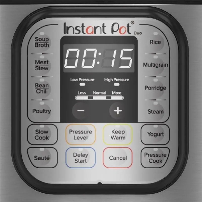 Πολυμάγειρας  Instant Pot Duo 8 113006101, 1200W, 7,6 l, 13 προγράμματα, Για 8-12 μερίδες, Λειτουργία ρύθμισης και λήξεως, Ασημί