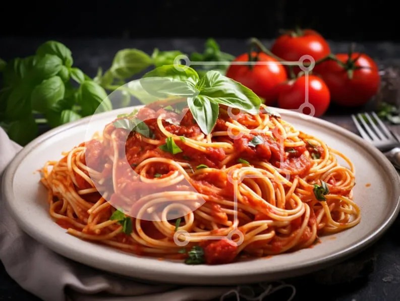 Σετ των 2 Intra Συλλεκτικό Ξύλινο Παζλ Plywood 4mm - Σπαγγέτι με σάλτσα ντομάτας και βασιλικό Σε Ξύλινο Κουτί - Διαστάσεις: 10x10 cm – 25 κομμάτια