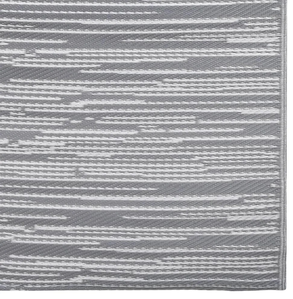 vidaXL Χαλί εξωτερικού χώρου ARAKIL Γκρι 80x150 cm PP