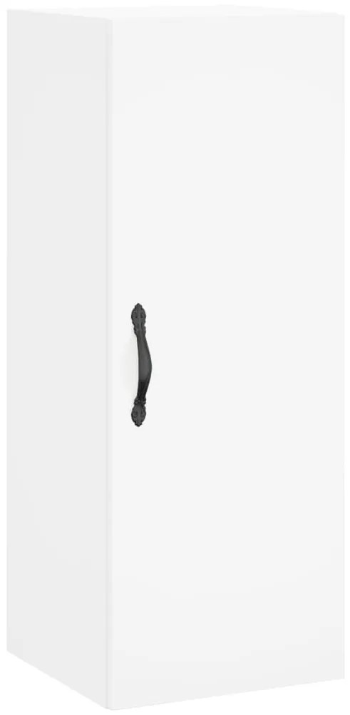 vidaXL Ντουλάπι Λευκό 34,5 x 34 x 180 εκ. από Επεξεργασμένο Ξύλο