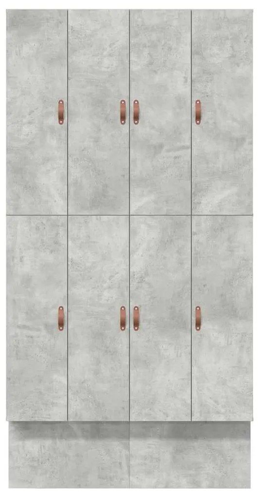 vidaXL Κρεβάτι με αποθηκευτικό χώρο με συρτάρι Σκυρόδεμα Γκρι 120 cm