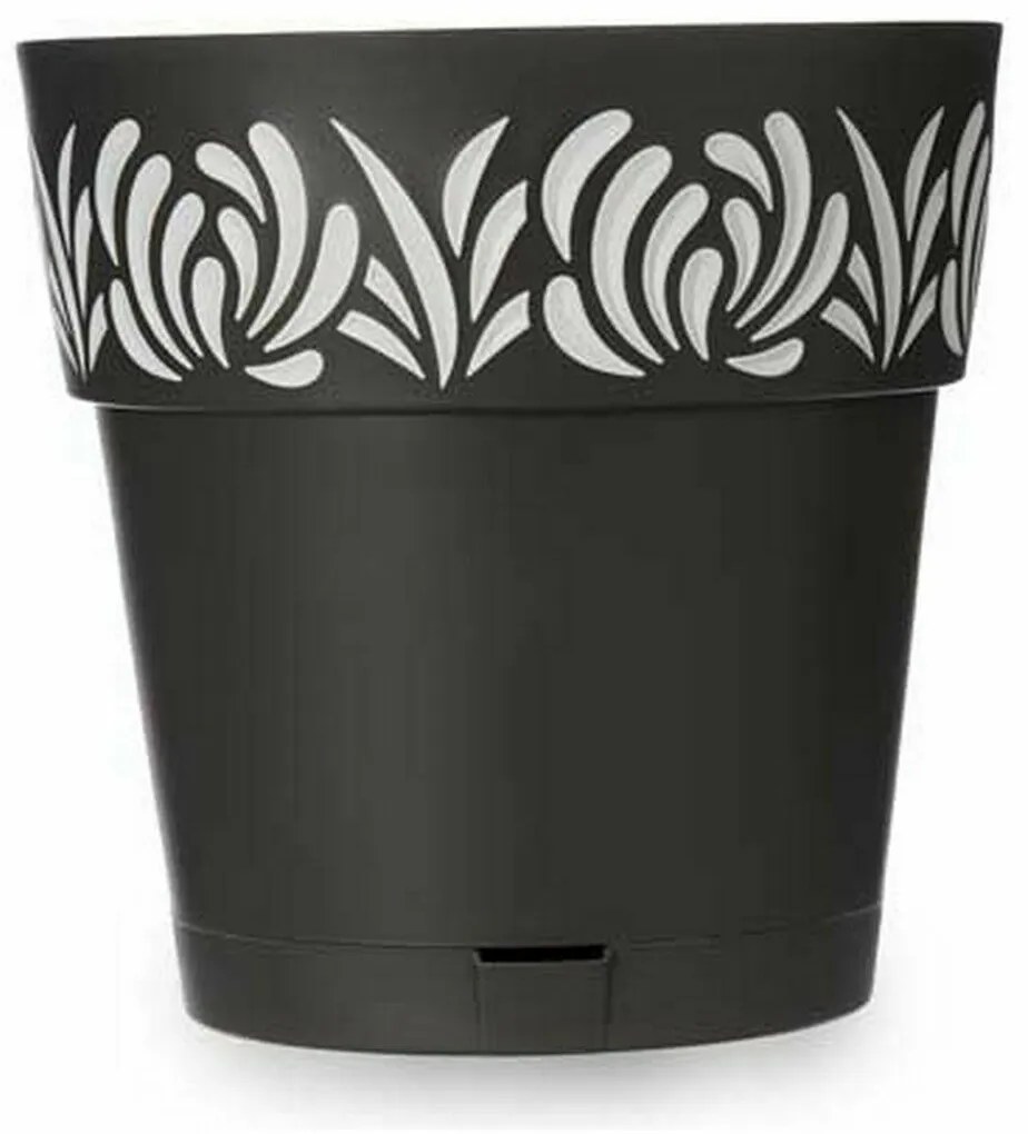 Αυτοποτιστικη Γλάστρα Stefanplast Gaia Ανθρακί Πλαστική ύλη 29 x 29 x 29 cm (x6)