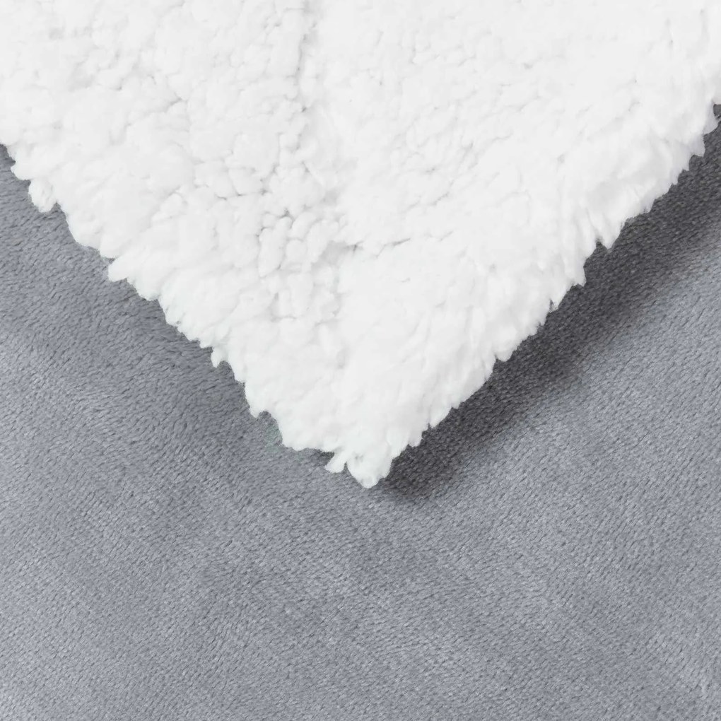 vidaXL Κουβέρτα Γκρι 130 x 150 cm Μαλλί