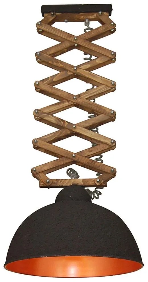 Φωτιστικό Οροφής Κρεμαστό HL-250-50P 77-3098 Up-Down Relief Brown Copper Homelighting Metal,Wood