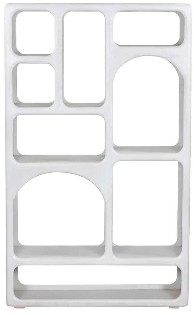ΒΙΒΛΙΟΘΗΚΗ HANDYR HM9707 ΜΑΣΙΦ ΞΥΛΟ MANGO ΣΕ ΛΕΥΚΟ ΧΡΩΜΑ 100x35x165Yεκ.