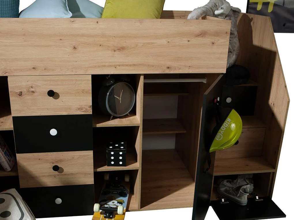 Πολυλειτουργικό κρεβάτι Smart III-Δεξιά-Mauro