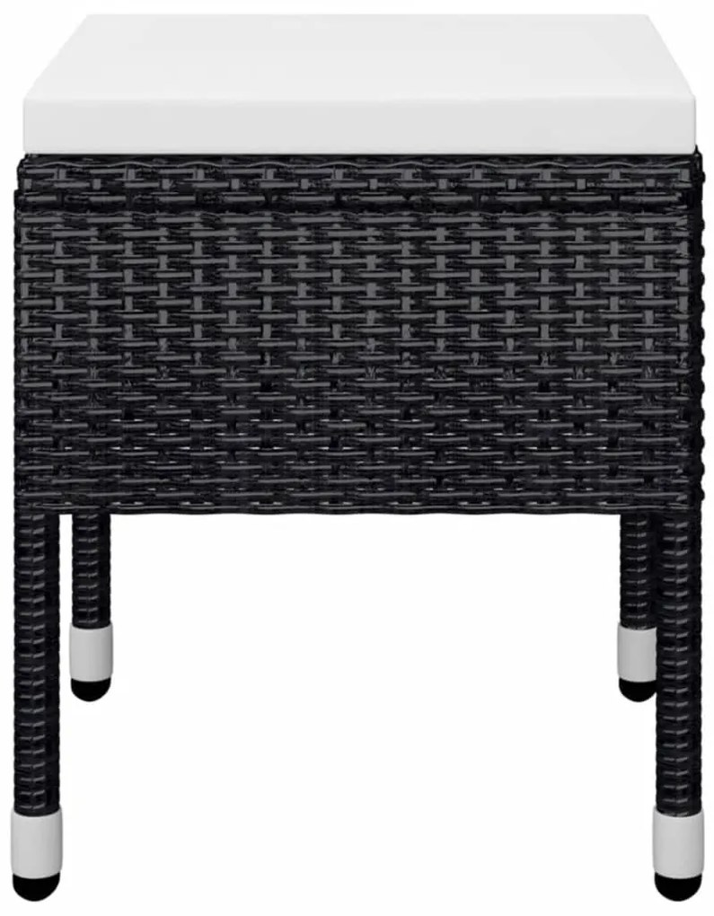 vidaXL Σετ Τραπεζαρίας Κήπου 5 Τεμαχίων Μαύρο