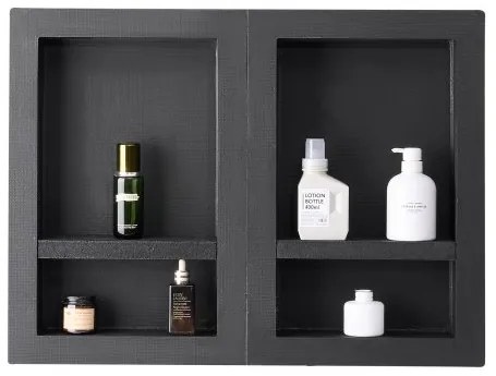 VEVOR Shower Niche 40.6 x 61+40.6 x 61 cm Recessed Wall Organizer Bathroom
