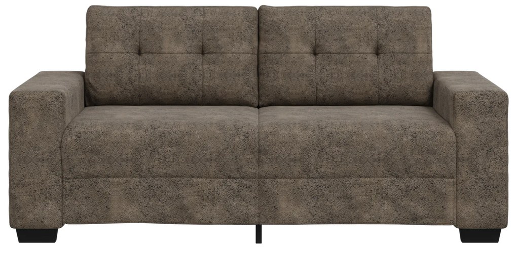vidaXL Καναπέας Loveseat Σκούρο Γκρι 140 εκ σε Τεχνητό Δέρμα