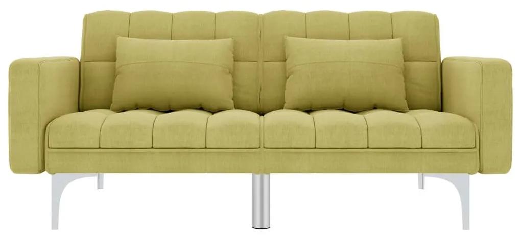 247217 Καναπές - Κρεβάτι Πράσινος Υφασμάτινος - Πράσινο
