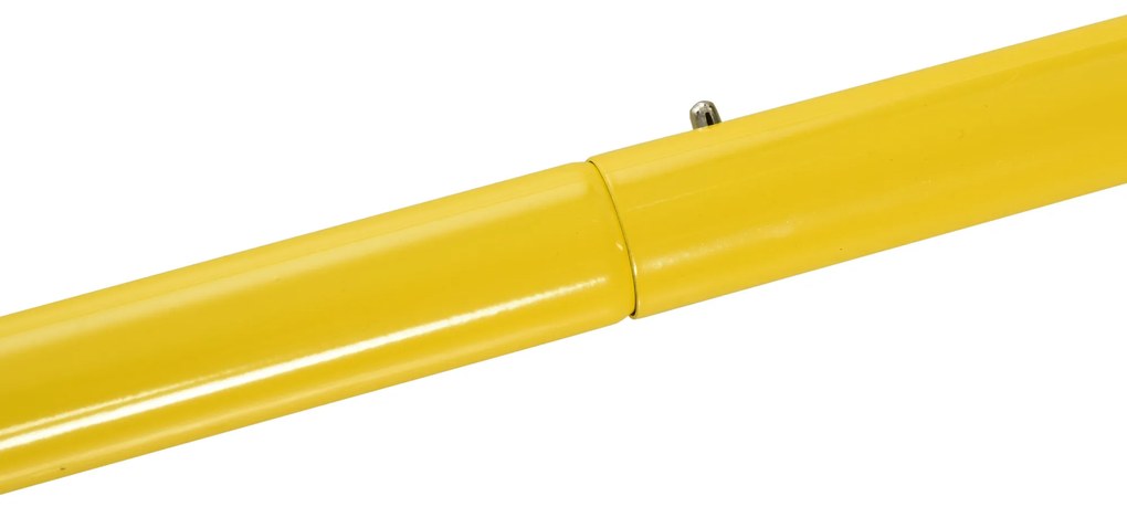 HOMCOM Τερματικό ποδοσφαίρου με ανακλαστήρα για ποδόσφαιρο, μπάσκετ και μπέιζμπολ, Ατσάλι+PE, Κίτρινο+Μαύρο, 184 x 63 x 123 εκ.