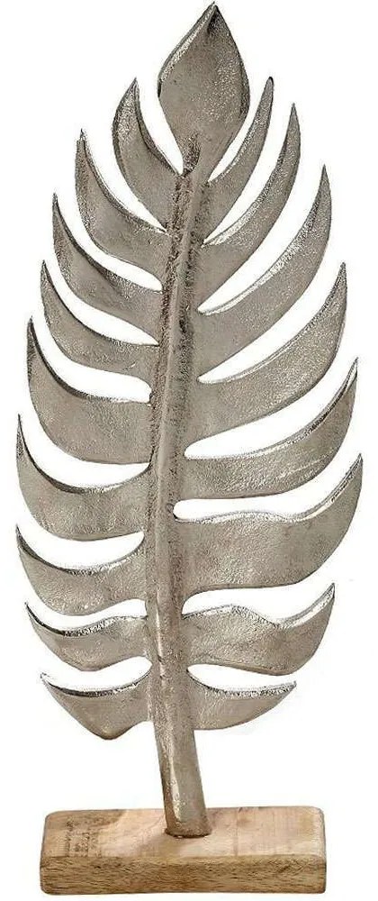 Διακοσμητικό Φύλλο FRI125K2 15x5x32cm Brown-Silver Espiel Metal,Wood
