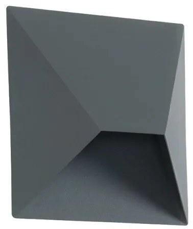 Απλίκα Φωτιστικό Τοίχου LED 7W IP54 3000K Σκούρο Γκρι E243 Zambelis-E243-Ανθρακί E243