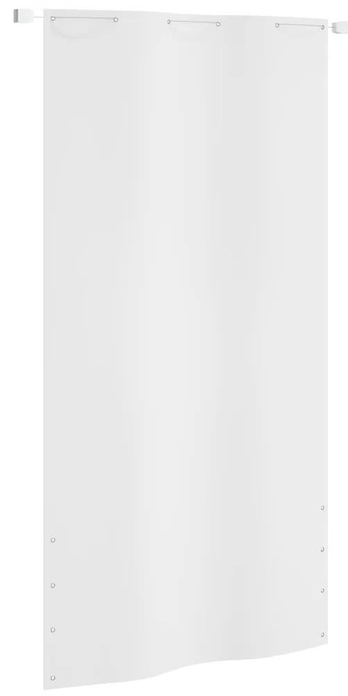 vidaXL Διαχωριστικό Βεράντας Λευκό 120 x 240 εκ. Ύφασμα Oxford