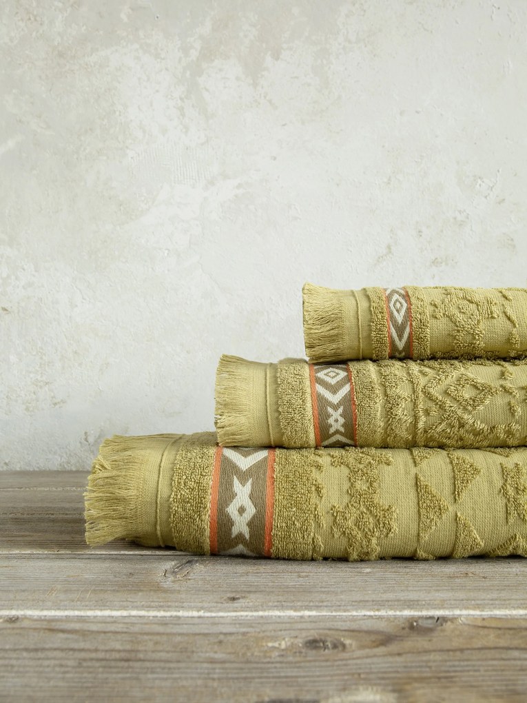 Σετ Πετσέτες (30x50 + 50x90 + 70x140) - Marise Beige Gold 5206482094659