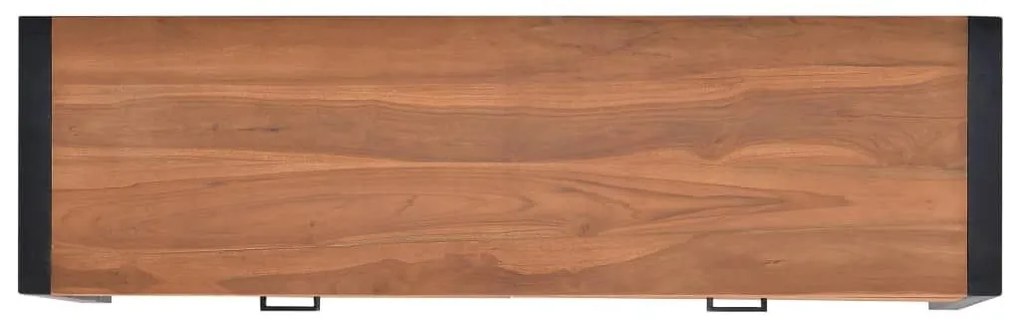 Γραφείο με 2 Συρτάρια 140 x 40 x 75 εκ. Ξύλο Teak - Καφέ