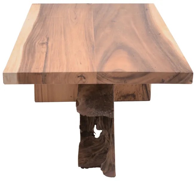 ΤΡΑΠΕΖΙ ΣΑΛΟΝΙΟΥ CARDI INART ΚΑΡΥΔΙ TEAK ΞΥΛΟ 110X60X50ΕΚ