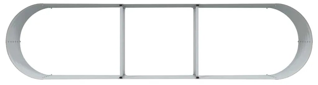vidaXL Ανεβασμένο Κρεβάτι Καφέ 320 x 80 x 44 cm Ατσάλι