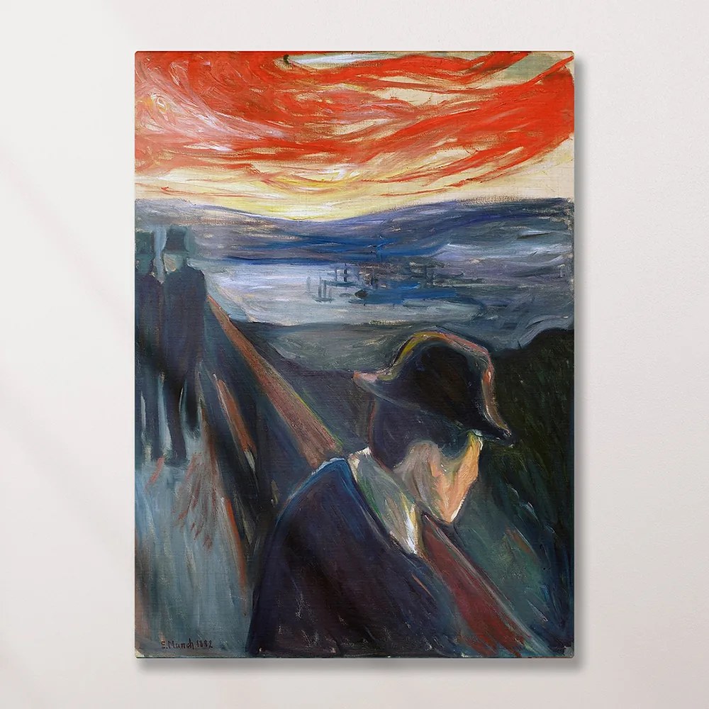 Πίνακας σε καμβά Απόγνωση του Munch KNV2547 65cm x 95cm