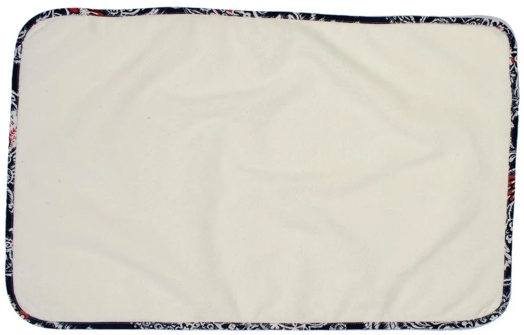 DIMcol Σελτεδάκι Αδιάβροχο bebe 154 Λαχούρ 50X80 Λευκό/Navy Blue Cotton 100% 31120404011