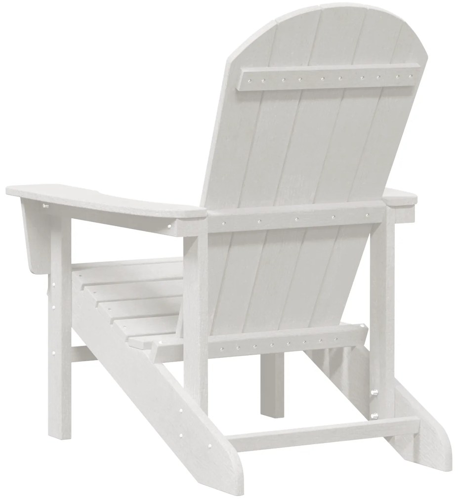 vidaXL Adirondack Καρέκλα Λευκή 74x82x91 εκ HDPE