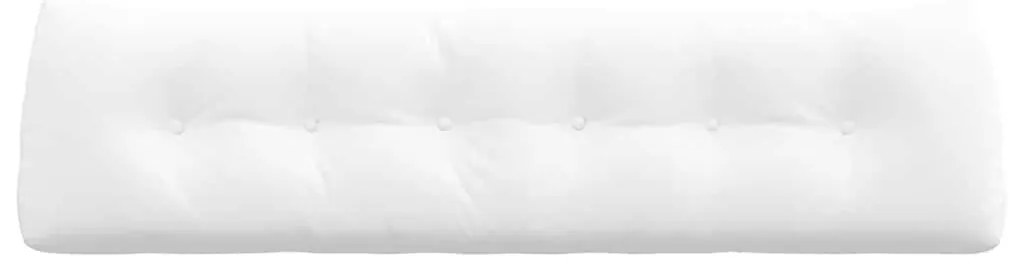 vidaXL Μαξιλάρι Πλάτης Λευκό 180 x 24 x 50 εκ ύφασμα