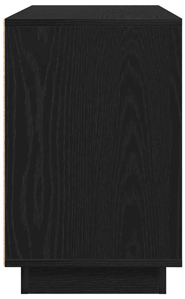 vidaXL Πλαϊνό γραφείο Μαύρη Οξυά 102 x 35 x 55 εκ. Επεξεργασμένο ξύλο