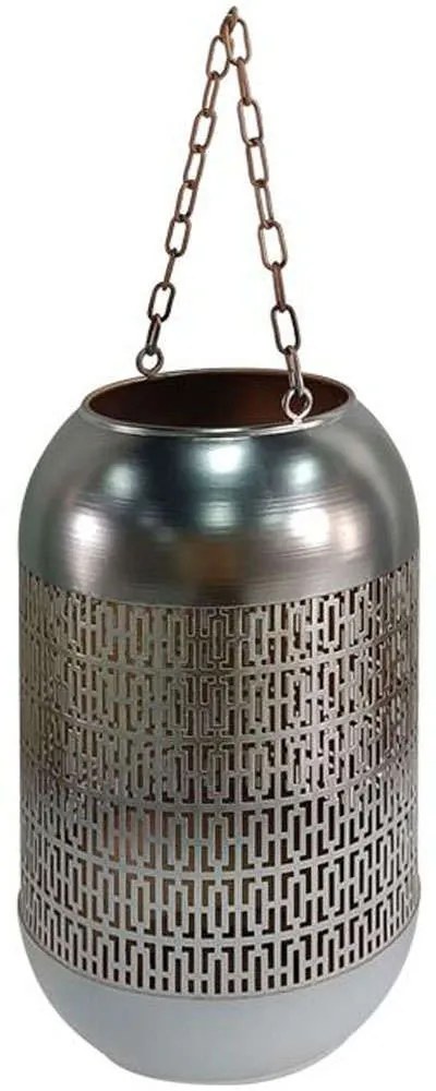 Φανάρι 161-222-180 20x20x52cm Silver Metal