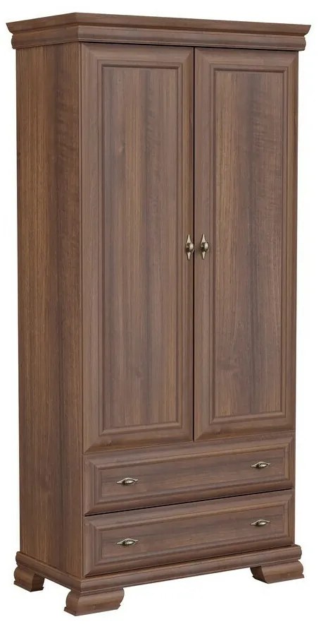 Σετ επίπλων Parma B119, Samoa King Καρυδί, Με τραπέζι γραφείου, Με πρόσθετο εξοπλισμό, Ξεχωριστά μέρη, Με ντουλάπα, Πλαστικοποιημένη μοριοσανίδα