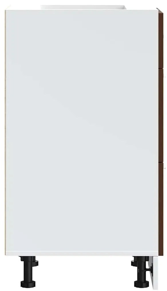 Κάτω ντουλάπι καφέ δρυς 40x46x81,5 cm Κατασκευασμένο ξύλο - Καφέ