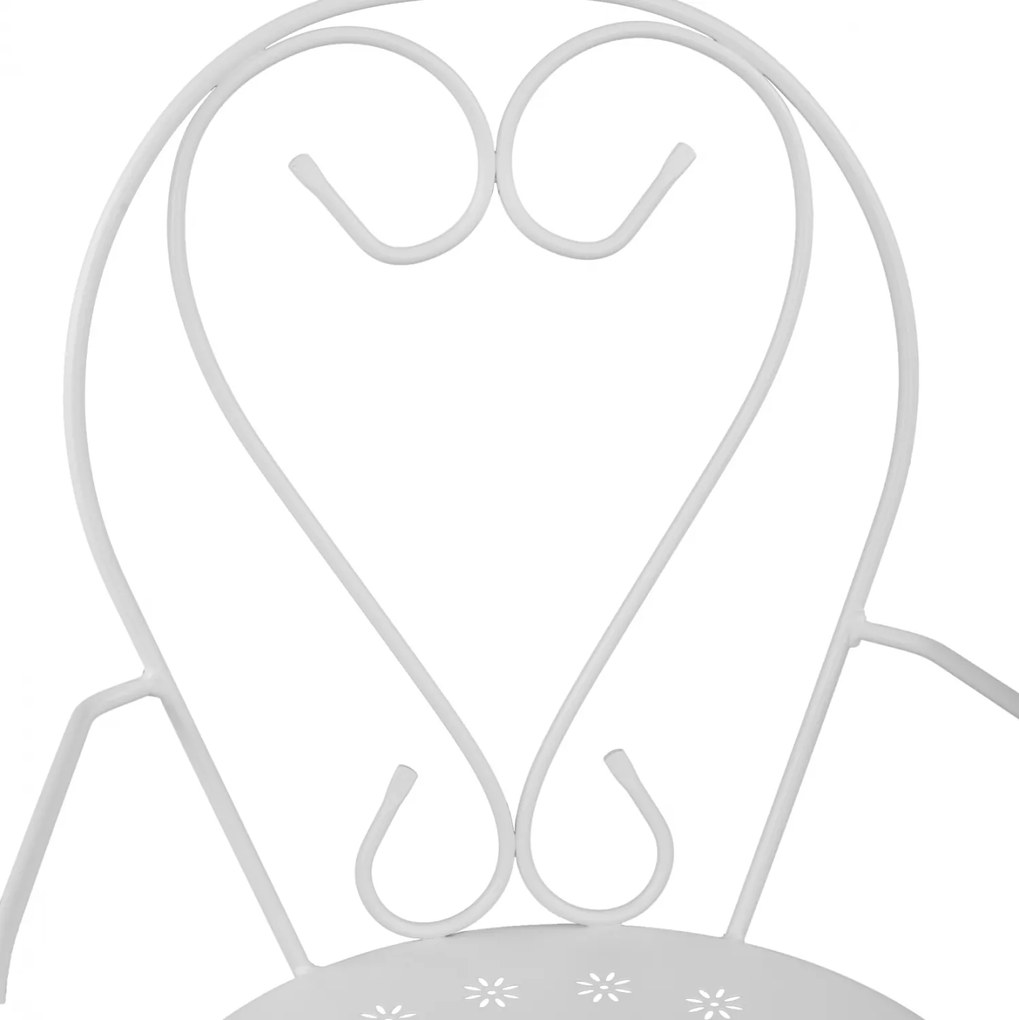 ΚΑΡΕΚΛΑ ΠΟΛΥΘΡΟΝΑ ΜΕΤΑΛΛΙΚΗ AMORE ΛΕΥΚΗ HM5008.12 49x48x90 εκ. - 0605329 - HM5008.12