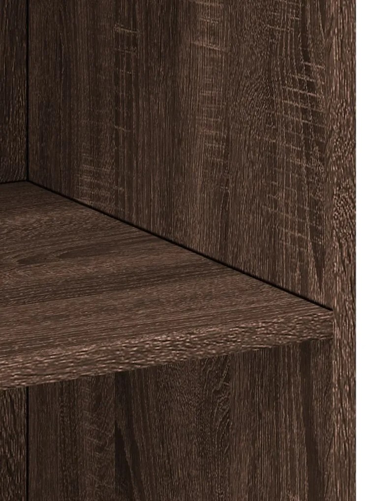 vidaXL Ντουλάπι Καφέ Δρυς 70x41x185 εκ. Επεξεργασμένο Ξύλο