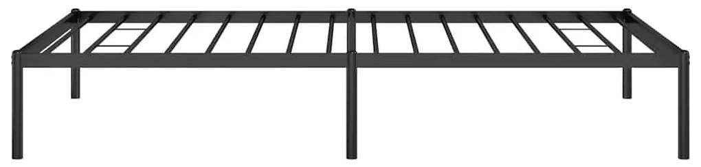 vidaXL Μεταλλικό πλαίσιο κρεβατιού Μαύρο 100x190 cm