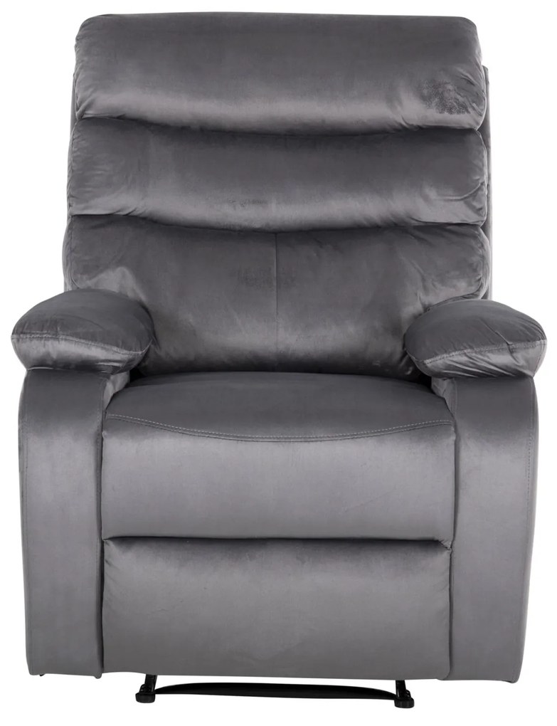 Πολυθρόνα YASUMU RELAX C9783.01 Γκρί Βελούδο 80x93x100Υεκ. 80x93x100 εκ.