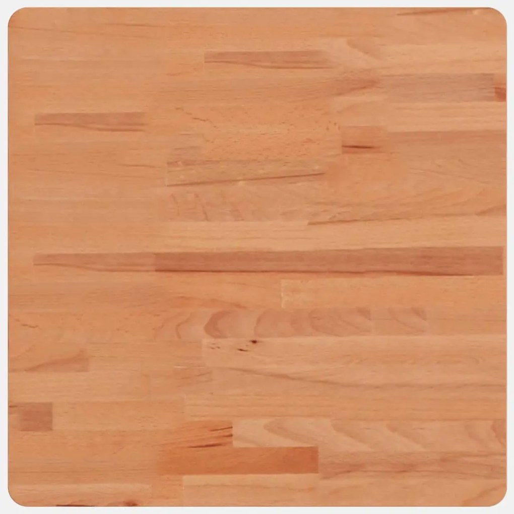 vidaXL Επιφάνεια Τραπεζιού Τετράγωνη Ø80x2,5 εκ. Μασίφ Ξύλο Οξιάς