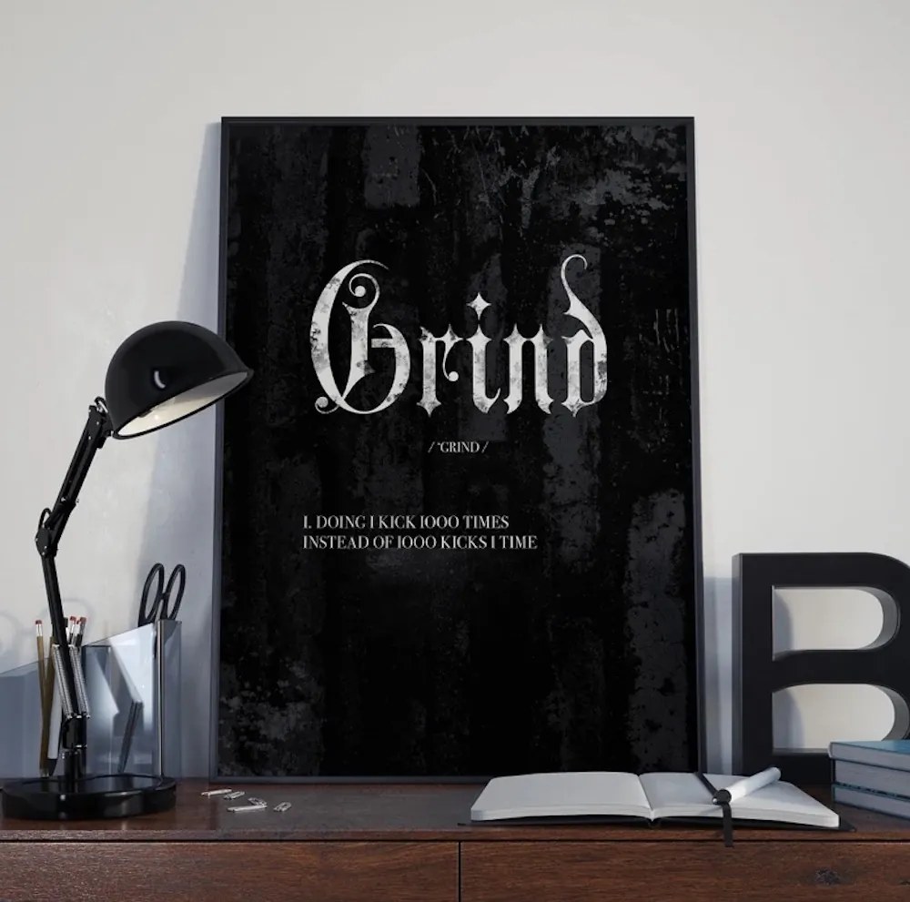 Ξύλινο Κάδρο Grind 30x40cm SNK59
