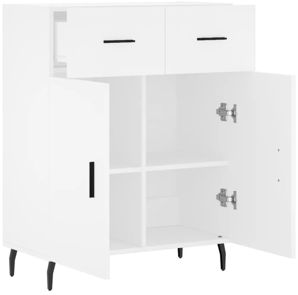 vidaXL Ντουλάπι Λευκό 69,5 x 34 x 90 εκ. από Επεξεργασμένο Ξύλο